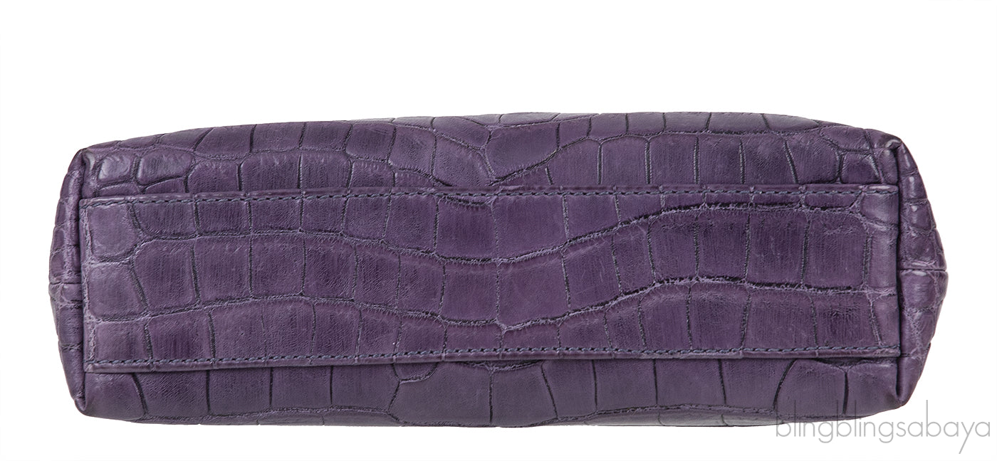 L19 Alligator Purple Pouch