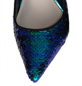 Sophia Webster  Blue Coco Sequined Heels