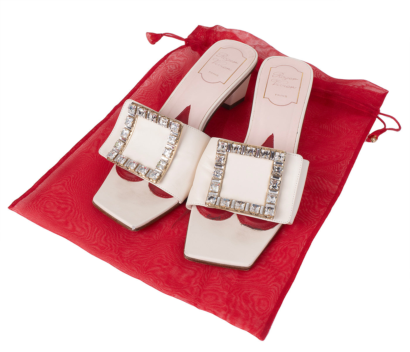 Roger Vivier Love Metal Buckle Mules