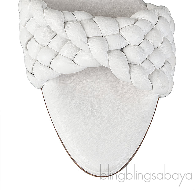 Curve Optic White Sandals