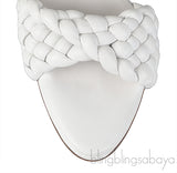 Curve Optic White Sandals