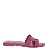 Hermes Rose Magenta  Epsom Oran Sandals 36