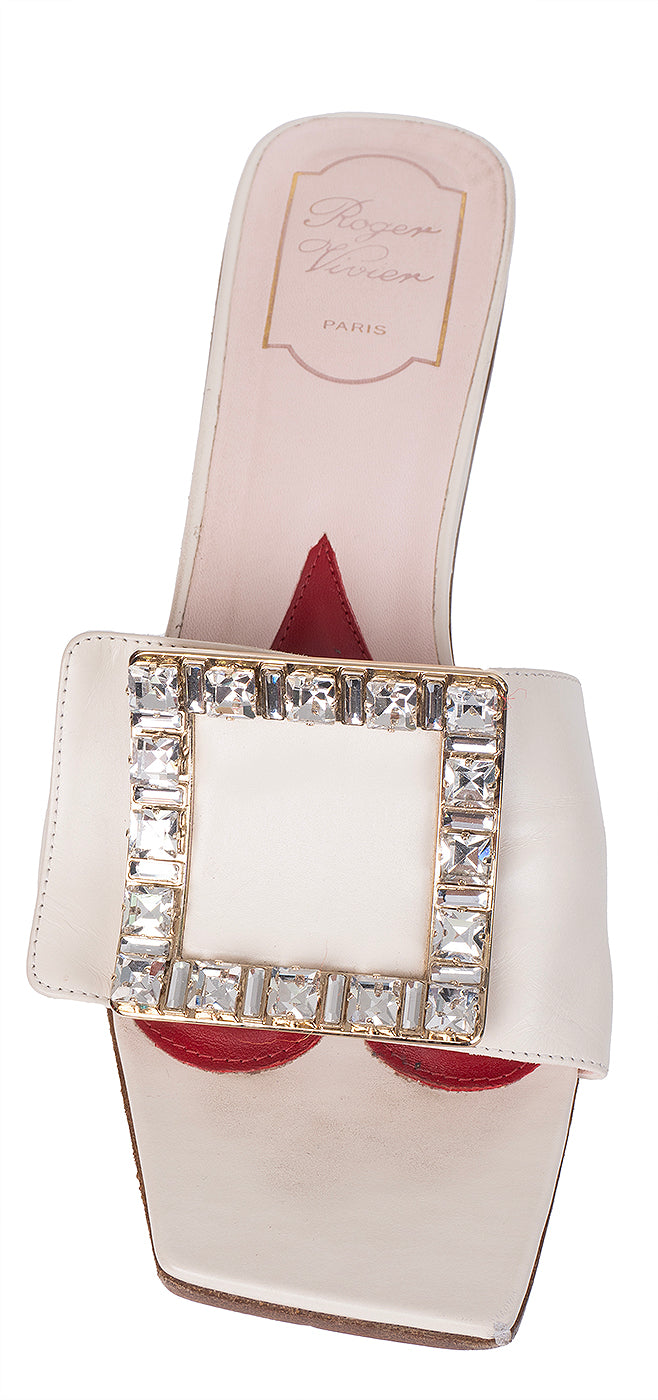 Roger Vivier Love Metal Buckle Mules