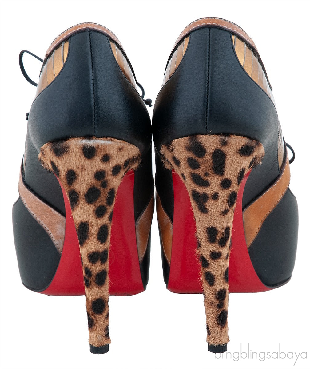 Instrumenta 120 Calf/Spechhio/Pony Leopard Heels