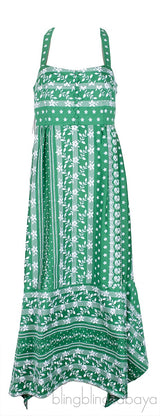 Oleanna Asymmetric Emb. Cotton Silk Midi Dress