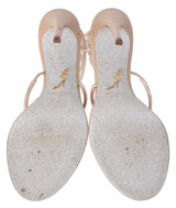 Rene Caovilla Cleo Nude 105 Crystal Sandals