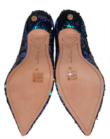 Sophia Webster  Blue Coco Sequined Heels