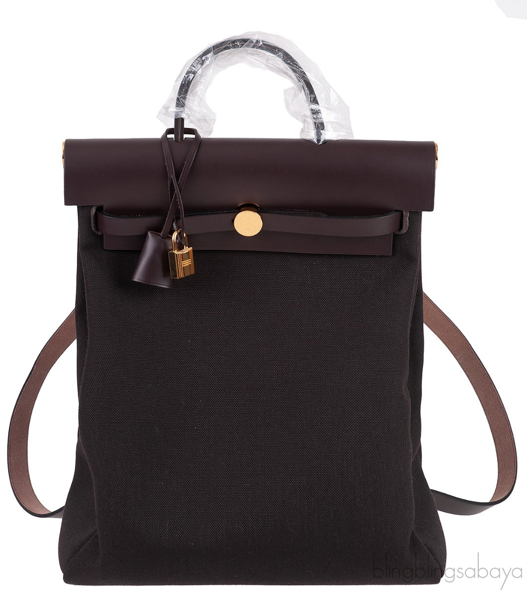 Herbag A Dos Zip Military Toile Retourne Backpack