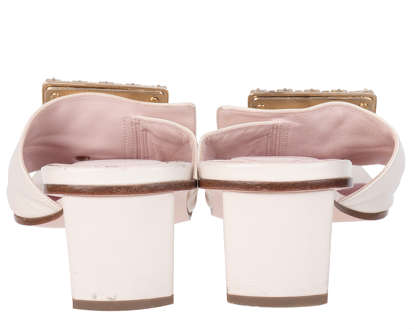Roger Vivier Love Metal Buckle Mules
