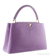 Purple Capucines Crocodile MM*