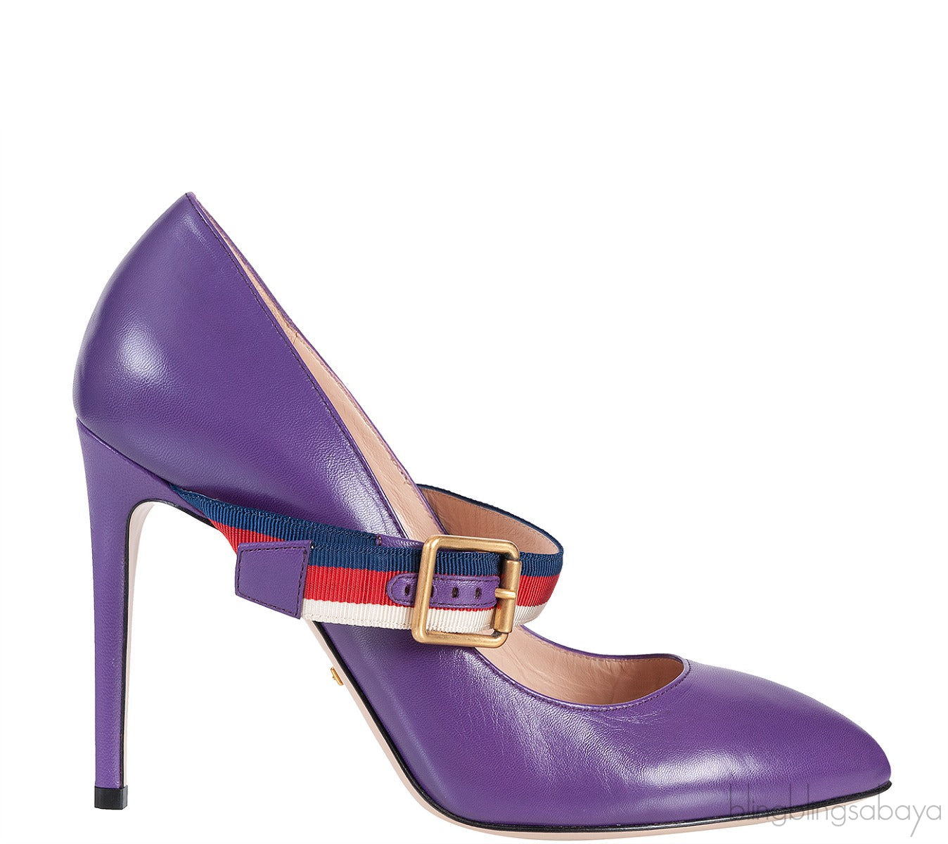 Gucci Purple Sylvie High Heels