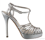 Silver Strappy Sandals