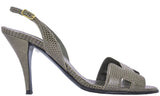 Night 90 Lizard Slingback Heels