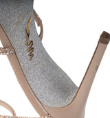 Rene Caovilla Cleo Nude 105 Crystal Sandals