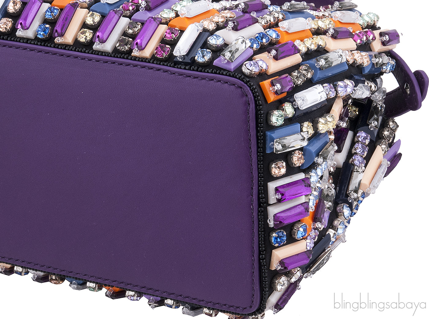 Peekaboo Mini Jeweled Satchel Bag