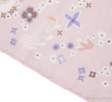 Pink Monogram Print Stole