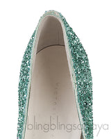 Green Dorothy Glitter Pumps