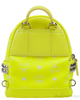 Neon Green Printed Mini Backpack