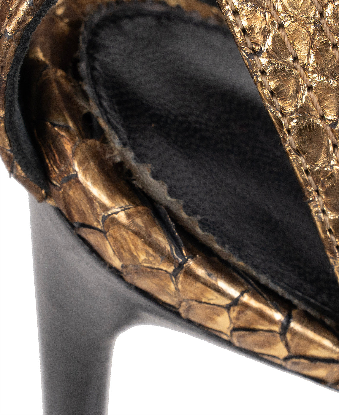 Tom Ford Gold Python Strappy Sandals