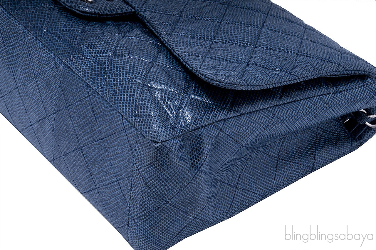 XL Jumbo CC Lizard Flap Bag