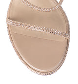 Rene Caovilla Cleo Nude 105 Crystal Sandals