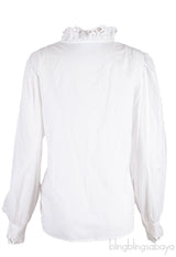 White Sandra Lace Blouse