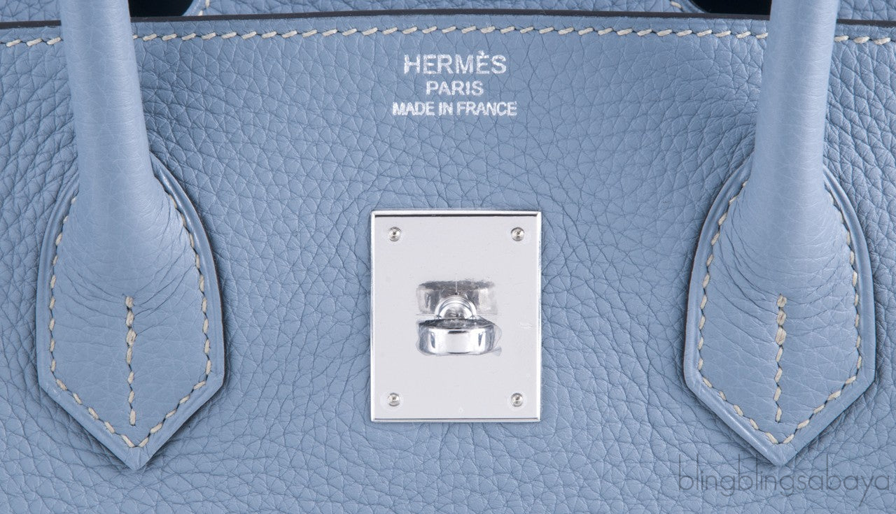 Birkin 35 Blue Lin Togo