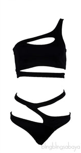 Lexxi Black Bikini Bra & Bottom