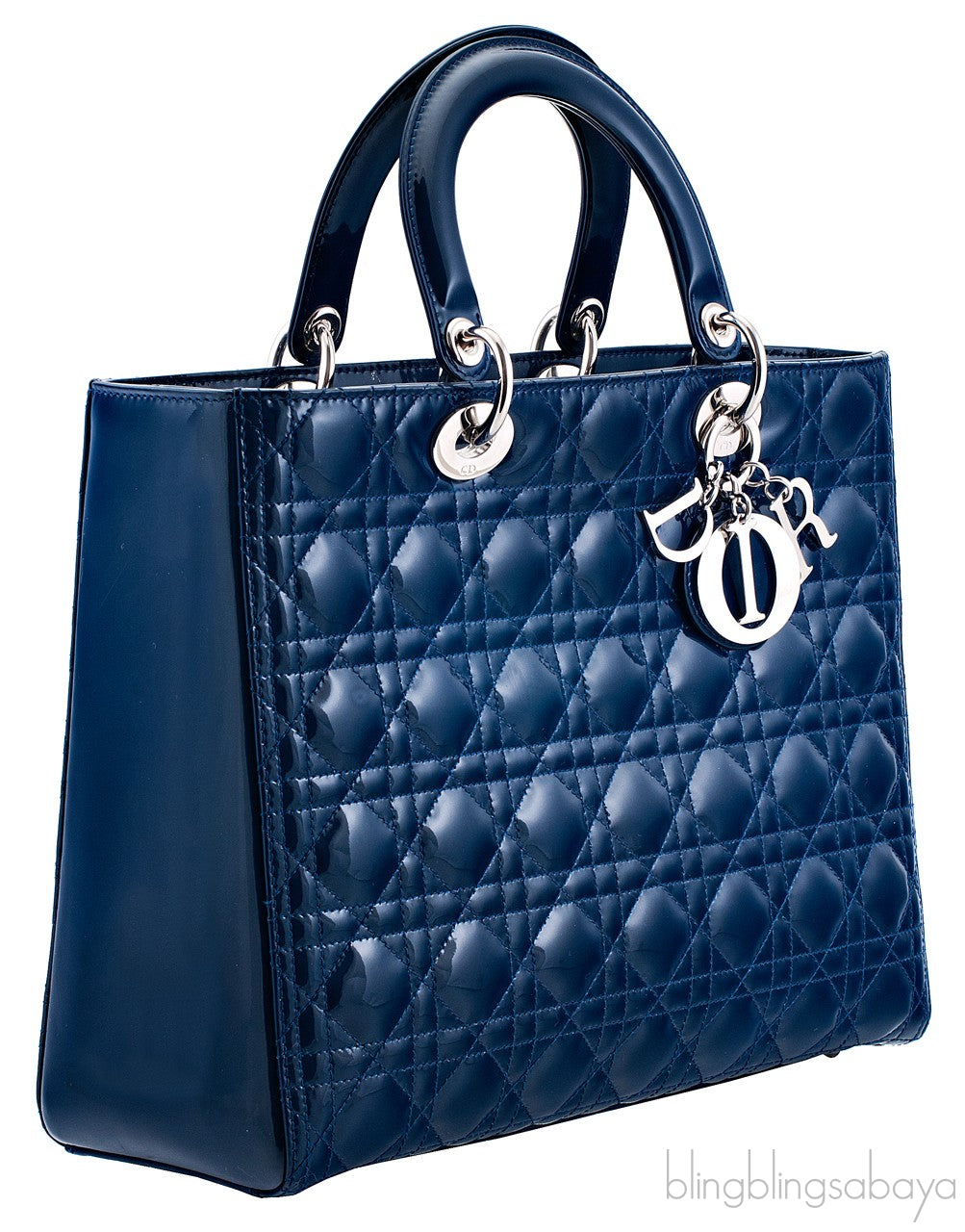 Large Navy Blue Lady Dior