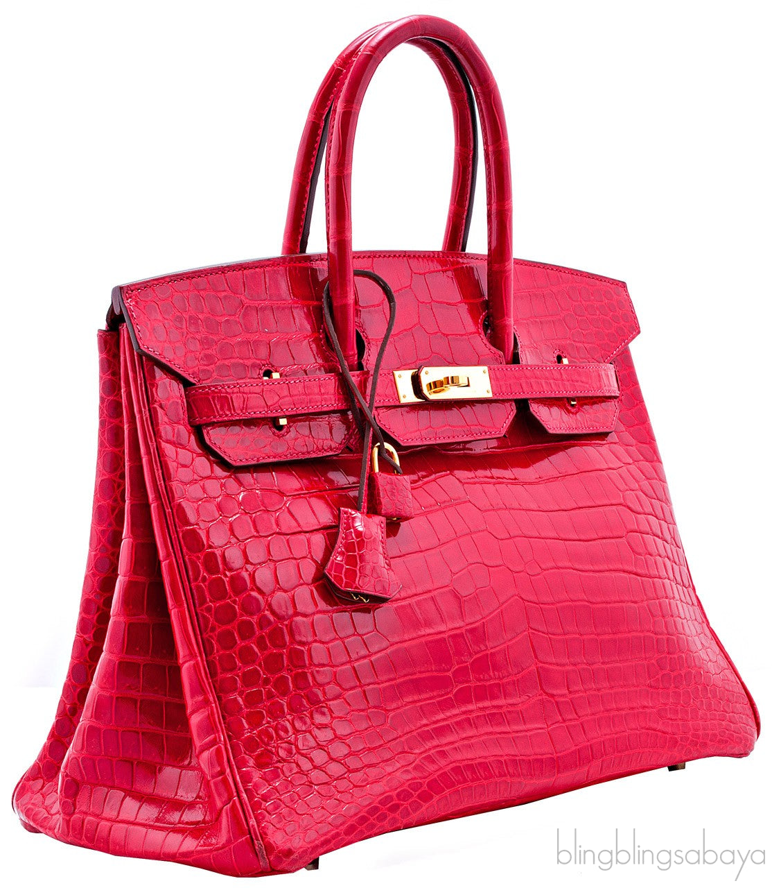 Birkin 35 Red Braise Shiny Croco