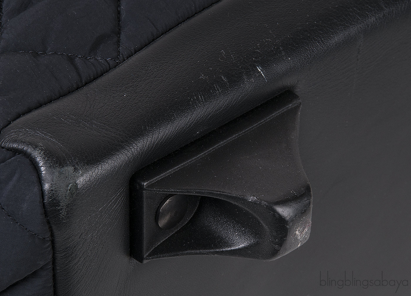 Black Quilted Nylon Cocoon Trolley Rolling Case