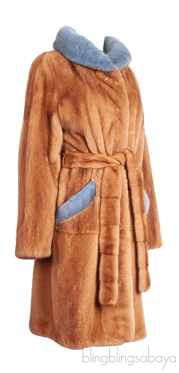 Brown Mink Fur Coat