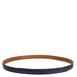 Hermes Vintage  Blue Lizard 16 mm Belt Strap