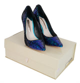 Sophia Webster  Blue Coco Sequined Heels