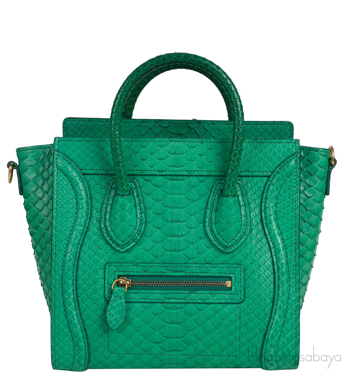 Green Python Nano Luggage