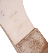 Oran Grey Epsom Slide Sandals