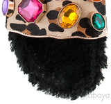 Lyla Gem Leopard Slide