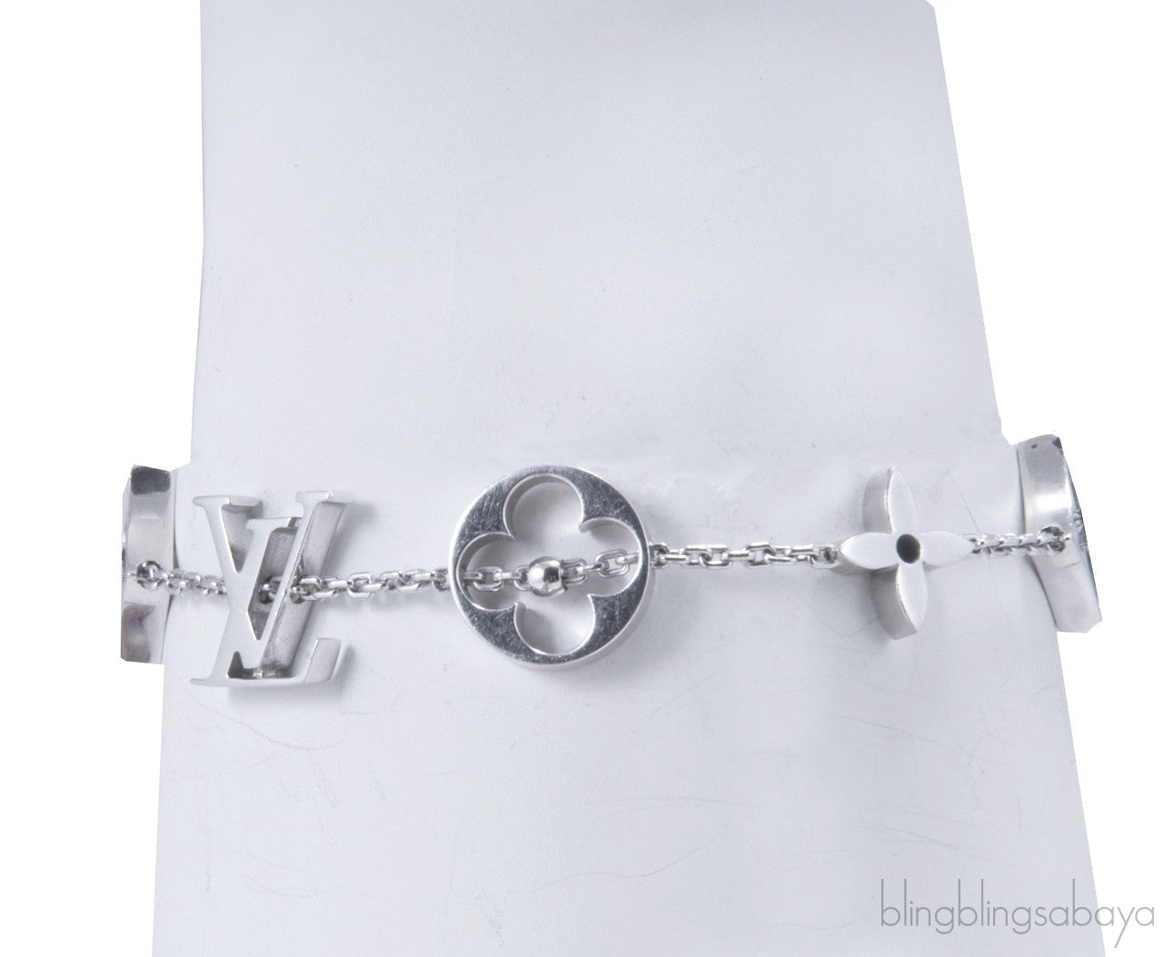 Monogram White Gold Bracelet
