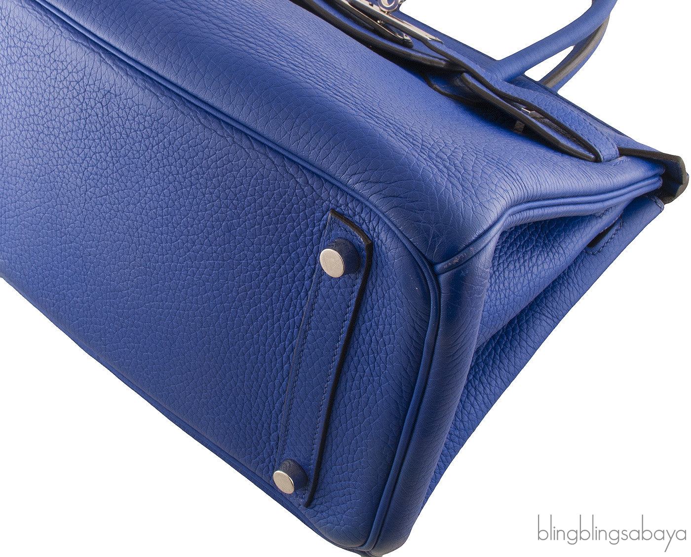Birkin 30 Blue Electric PHW