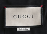 Gucci Fuchsia Pink Cotton and Black Velvet Gown