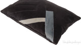Fendi F Rectangular Grey Cushion