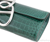 Egee Emerald Crocodile Clutch