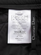 Christian Dior Black Quilted  A-line Midi Skirt