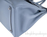 Birkin 35 Blue Lin Togo PHW