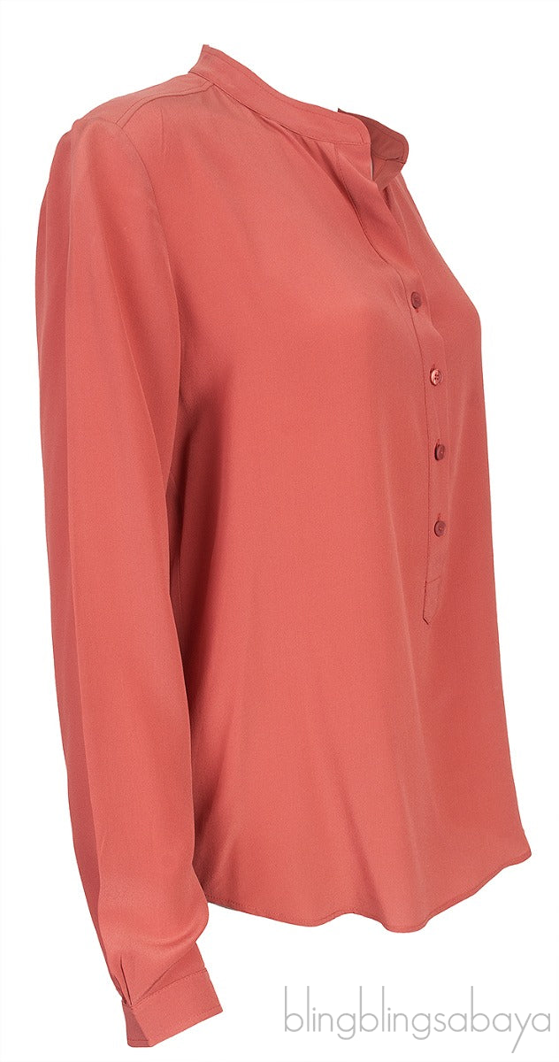 Rust Brown Long Sleeve Shirt