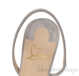 Suede Mesh Embellished Araborda 70 Slingback Sandals