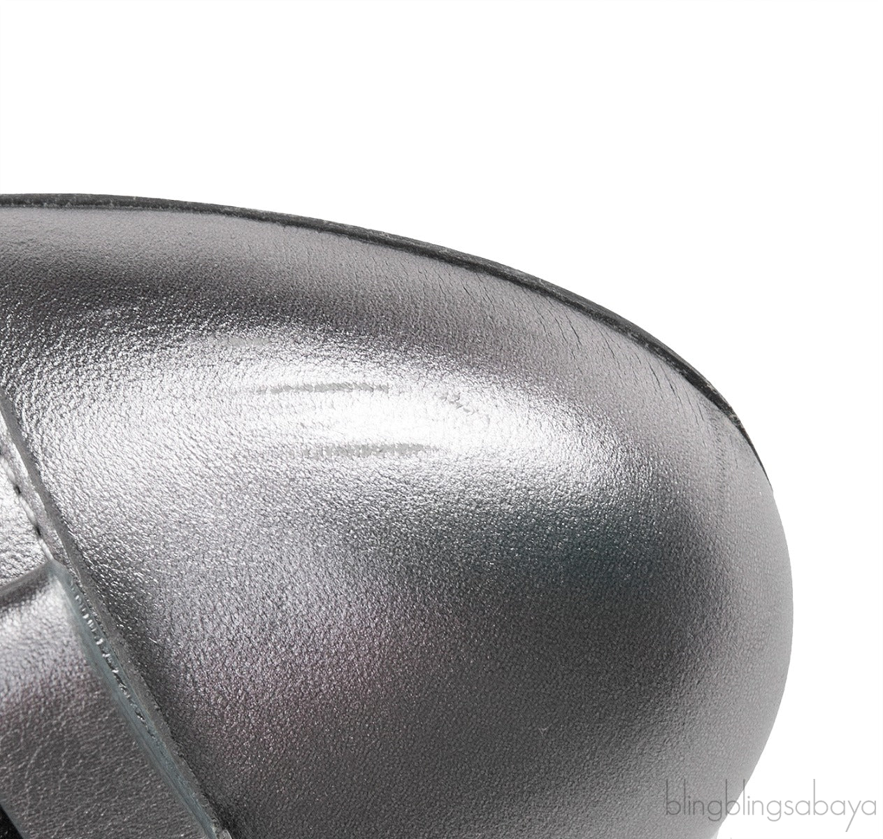 Silver Cap Toe Ballet Flat
