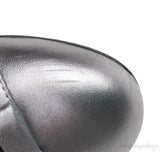 Silver Cap Toe Ballet Flat