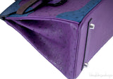 Birkin 30 Tri-color Ghillies Ostrich