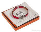 Hermes Rivale Mini Bracelet Chamkila Rouge Coeur PHW